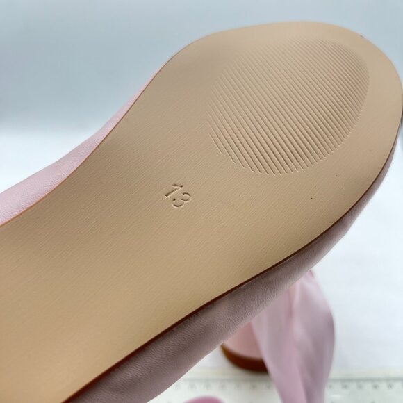 FSJ Light Pink Lace Up Ballet Flats Closed Toe Ballerinas Shoes - Picture 5 of 7